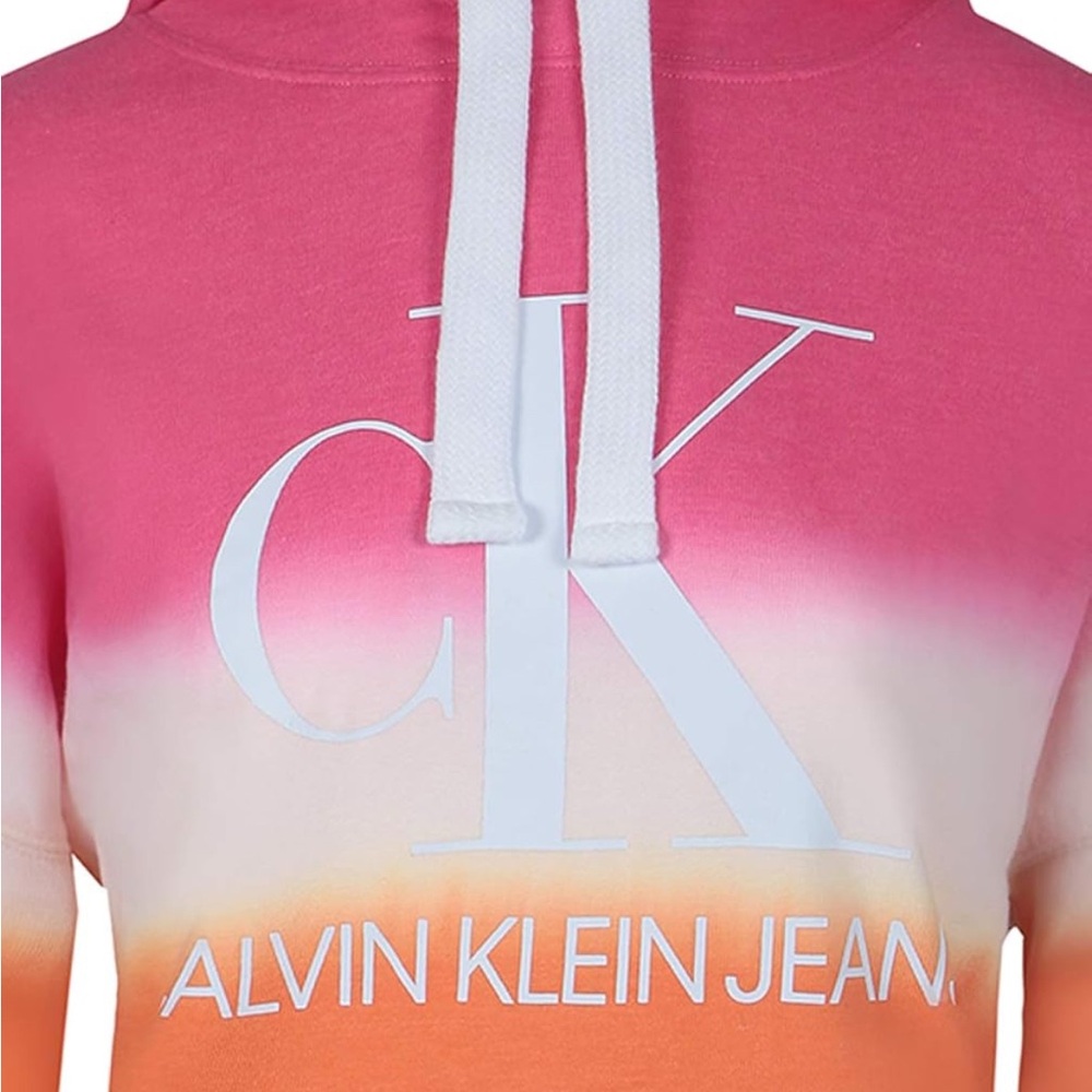 Calvin Klein Jeans Gradient Hoodie - Pink and Orange
